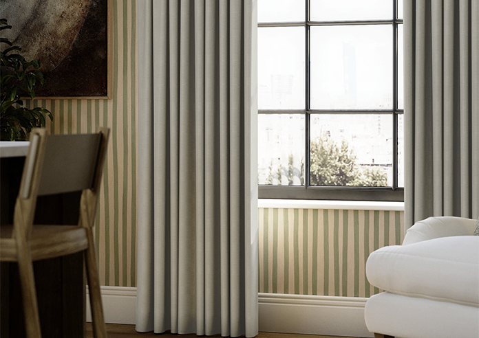 Akoya Faux Silk, Lustre Flint - Made to Measure Curtains - Image 5